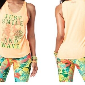 Zumba Wave Tank Top - Oh Orange